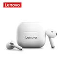 Lenovo-auriculares inalámbricos LP40, cascos Bluetooth, Control táctil