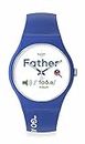 Swatch All About Dad Quartz Casual Blue Watch (Model:SO29Z704)