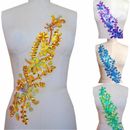 1pc Applique Sequin Motif Diamond Crystal Sew on Material for Costume Decor DIY
