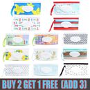 Baby Wet Wipe EVA Pouch Wipes Holder Case Reusable Refillable Wet Wipe Bag