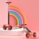 Lifelong Kick Scooter with Adjustable Height|Foldable Scooter|Skate Scooter for Kids with PVC Wheel|Age Upto 2-12 Years- Max User weight-50 kg, Red & Black, 6 Months Manufacturer's Warranty, LLKS02