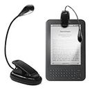 Flexible Clip-on Reading Light for Amazon Kindle, Kindle Paperwhite, Oasis, Voyage, Kindle Touch wi-fi, Kindle Keyboard 3, Kobo E-readers, Music Stand Black