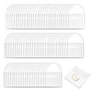 JEZOMONY 80Pcs Single Pocket Coin Sleeves PVC Coin Flips Individual Clear Plastic Coin Sleeves Holders Coin Pouch Coin Protector Pocket for Coins Jewellry and Small Items - 2 Inches