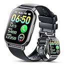 Smartwatch (Answer/Make Call) for Men Women, 1.85" HD Touch Screen Fitness Watch with Heart Rate Sleep SpO2 Monitor, IP68 Waterproof, 100+Sport Mode Activity Trackers for Android iOS
