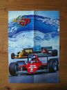 Sega Megadrive "Super Monaco GP" Vintage 1990 Video Game Advertising Poster.