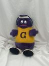 VTG 13" 1984 Purple Workout Grimace Stuffed Animal Doll McDonald's Plush Toy 80s