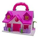 Planet Toy Presents Funny House Play Set with Furniture Big Size Dream Doll House and Openable Door Toy Housewarming Gifts for Boys & Girls - Pack of 1 (Multicolor)