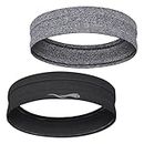 LUCKYGO Sweatbands Women Men│Super Absorbent Sweat Bands Headbands Nonslip Grip│Stretchy Soft Athletic Head Bands Workout Sports Fitness Exercise Tennis Basketball Running Gym Yoga Outside