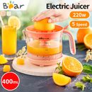 Bear 400ML Electric Citrus Press Fruit Lemon/Lime/Orange Juicer Blender Squeezer