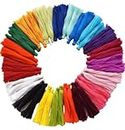 The Lovely Creations 6 cm Multipurpose Textile Cotton Yarn Tassels for DIY Jewelry Making, Clothing Sewing Accessories, Home Decor Set 30 pcs. (Mix)