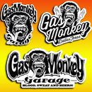 lot 3 stickers autocollant Gas Monkey Garage decal Gaz Monkey garage