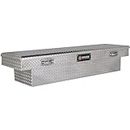 Northern Tool Crossover Truck Tool Box with Removable Tray - Aluminum, Diamond Plate, Pull Handle Latches, 69in. x 20in. x 13in. Model Number 36012715