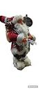 kh Santa Claus with a Cane Christmas Plush Toy Xmas Figurine Holiday Decoration Ornaments for Kids New Year Gift