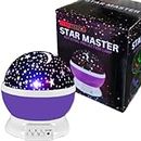 TYKE TEENS Plastic - Star Master Galaxy Rotating Projector Night Lamp, Star Projector Night Light And Night Lamp For Kids - Assorted Multi Color Modes, Usb Powered, Ideal Gift For Kids, LED