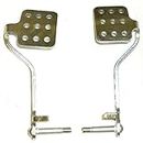 Vintage Pedals Pair Brake Throttle Pedal Kit Go Kart Racing Chassis Fun Cart