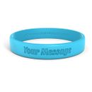 Classic Custom Debossed Silicone Wristbands - Personalized Rubber Bracelets