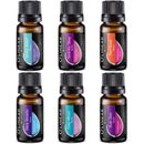 Top 6 Blends Essential Oils Set Aromatherapy for Diffuser Blends Oils for Stress