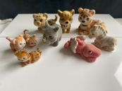 Vintage Jungle In My Pocket Flocked Animal Figurines 9 In Total Sold As Lot