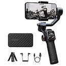 hohem iSteady M6 Gimbal Estabilizador para Smartphone, 3-Axis Cell Phone Gimbal Built-in OLED Display 400g Payload Reverse Charging Android and iPhone Gimbal with Inception Motion Timelapse