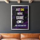 Wexford Home Gamer At Play II - Picture Frame Print Paper, Solid Wood in Indigo/White/Yellow | 42.5 H x 30.5 W x 1 D in | Wayfair CF002-2852254-R