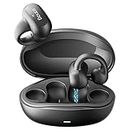 Sanag Earring Wireless Earbuds Bluetooth 5.3 with Charging Case|Open Ear Headphones Compatible with iPhone/Samsung Phone for Men,Women,and Kids-Black