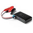 HALO Bolt Compact - Car Battery Jump Starter with 2 USB Ports to Charger Devices, Portable Car Charger - Black Graphite
