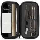 ProCase Gun Cleaning Kit for .223/5.56 Gun with Bore Chamber Brushes, Brass, Jags, Rods and Gun Cleaning Pick in Portable Compact Case Black