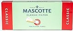 100 x Mascotte CLASSIC Cigarette Filter Tubes - Premium King Size Make Your Own Cigarettes with Filters - Tobacco Rolling Papers Included (100 x MASCOTTE CLASSIC FILTER TUBES)