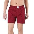U.S. Polo Assn. Men Signature Logo Pure Cotton I021 Boxers - Pack Of 1 (MAROON XL)