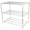 Shoe Rack Porch Storage and Assembly Shoe Rack Stainless Steel 3-Tier Shoe Rack Shoe Shelf Storage