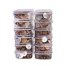 Veeana Floating Oil Wicks (Silver, 50 Pcs Per Box Total 600 Wicks) - Set of 12 Packs