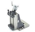 Assorts' Design Patent Mini Vertical Milling Slide with Base Plate- Direct Mounting on 7 x 14 Mini Lathe Machine (Fixed Type- With Clamps)
