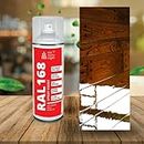 RAL 168 Multipurpose Varnish, Clear Coat Spray for Wood, Plastic, Metal, Clear Spray 400 ml - Clear Lacquer (1 Piece)