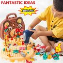Kit de herramientas de reparación hágalo usted mismo para niños niñas caja de herramientas de creatividad fingir jugar juguetesUKS