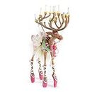MACKENZIE-CHILDS Patience Brewster Dash Away Dancer Reindeer Decoration, Holiday and Christmas Decoration for Home