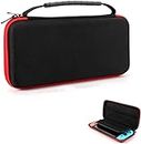 EVA Hard Carrying Case for Nintendo Switch/Nintendo Switch OLED, Portable Protection Carrying Bag Mesh Inner Pocket,Zipper Enclosure,Durable Exterior,Universal Travel Pouch Bag (Black)