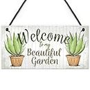 RED OCEAN Novelty Beautiful Hanging Garden Plaque Present Home Fence Shed Sign Friendship Gift