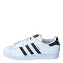 adidas Originals Superstar, Boys' Trainers, White (Footwear White/Core Black/Footwear White), 4 UK