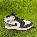 Nike Air Jordan 1 Mid Girls Size 13C Black Athletic Shoes Sneakers BQ6932-105