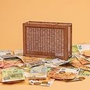 SparBox: Das Original (6 Größen) - Wiederverwendbare Spardose mit Sparziel und Zahlen zum ankreuzen/Kakebo Technik/FERTIG MONTIERT (10.000€)