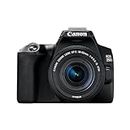 Canon Cuerpo de la cámara réflex digital EOS 250D APS-C con objetivo EF-S 18-55mm F4-5.6 IS STM | 24,1 megapíxeles, vídeo 4K, Dual Pixel CMOS AF y Wi-Fi y Bluetooth - Negro