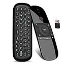 Cables Kart Air Mouse with Keyboard, W1 2.4Ghz Mini Wireless Keyboard with Gyro, Infrared Learning Remote Controller for Android TV Box, Mini PC, Smart TV, Projector, HTPC, Laptop, All-in-one PC/TV