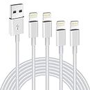 APFEN iPhone Charger Cable 4Pack 6FT/1.8M MFi Certified Lightning Cable Fast Charging Cords Apple Charger Compatible with iPhone 14 13 12 11 XS XR X Pro Max Mini 8 7 6S 6 Plus 5S iPad iPod AirPods