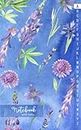 Alphabetical Notebook with Tabs: Lined-Journal Organizer with A to Z Alphabet Index Tabs Printed, Alphabetized Book Great for Storing Internet Logins, Passwords, Emails, Addresses, Fax & Phone Numbers, etc., Watercolor Wildflower Design Blue Watercolor