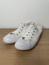 Converse Chuck Taylor All Star White Canvas Low Top Lace Up Shoes Size US 8 25cm