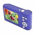 Digital Camera, Compact Auto Focus Anti Shake 48MP 2.7K Digital Camera 700 Mah 2.8 Inch IPS Display for Selfies (Blue)
