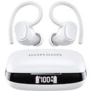 Wireless Earbuds, KORSKR Bluetooth Earbuds Touch Control Ear Buds Hi-Fi Stereo 42H Playtime Bluetooth 5.3 Earphones IPX6 Waterproof Wireless Headphones with Microphone Fast Charging Case for Sports