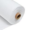 1m Plain White Calico Fabric – 100% Cotton, Optic White Calico 225GSM 60” Inch 150cm Wide – for Sewing, Quilting, Curtain Linings, Pillowcases & Totes – Easy Fabric by The Metre by Discount Fabrics