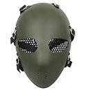 KEYUTE Airsoft Paintball Mask Tactical BB Gun Classic Style Head Protective Mask Field Hunting Military War Game Shooting Accessories (Green)