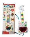 Caught Trendy Cute Heart Design 3-d Handheld Musical and Light Electronic Toy Guitar for Children Plays Music, Rock, Drum & Electric Sounds Best Toy & Gift for Girls & Boys